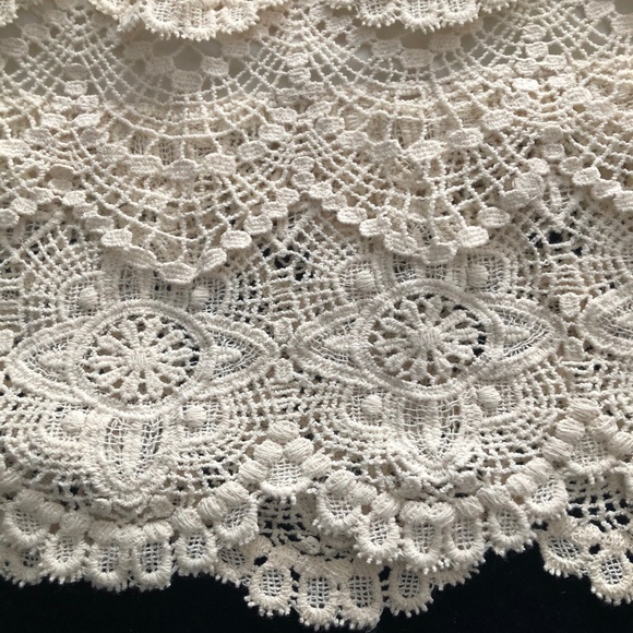 Staring At Stars Urban Outfitters Off-White Crochet Mini Skirt XS - Picture 7 of 7